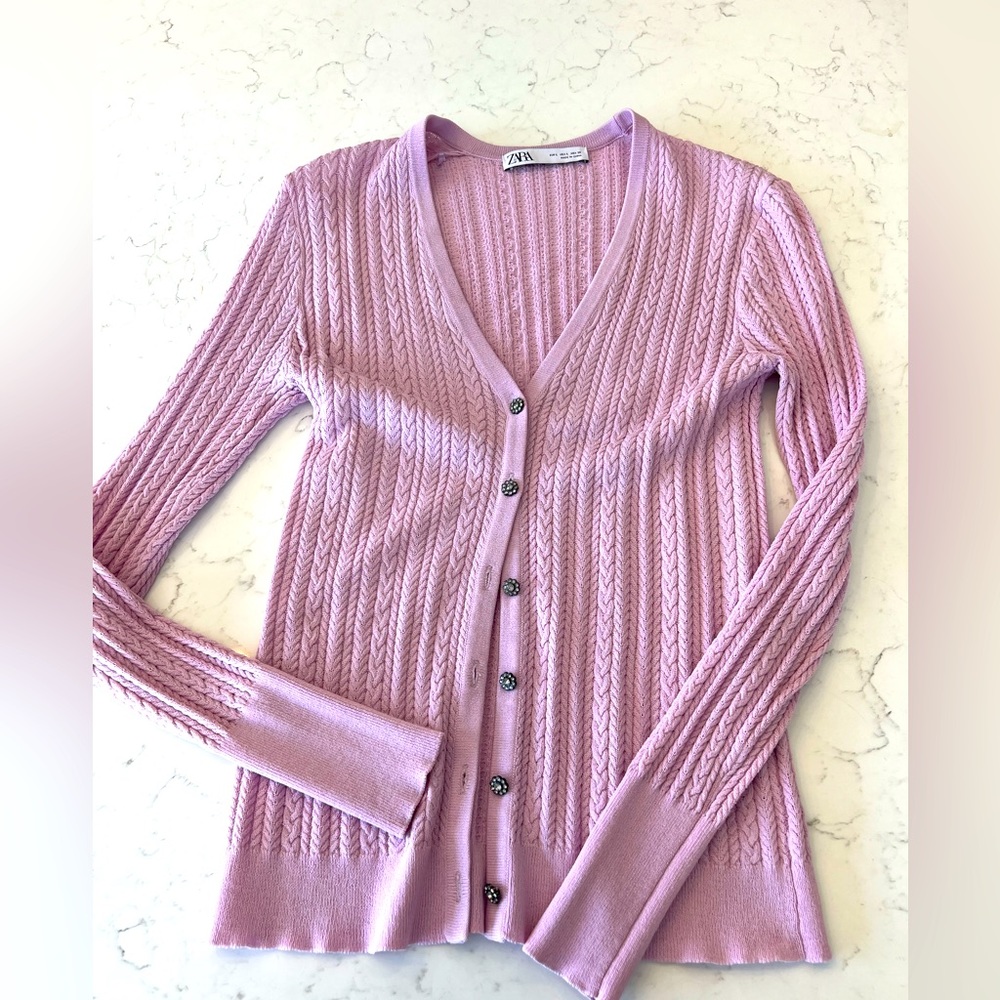 ZARA lilac cardigan